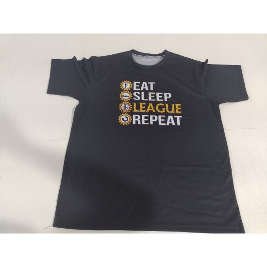 Camiseta - Eat - Sleep - League - Repeat