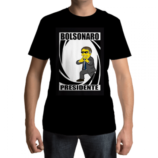 Camiseta - Bolsonaro Presidente Sip Preta