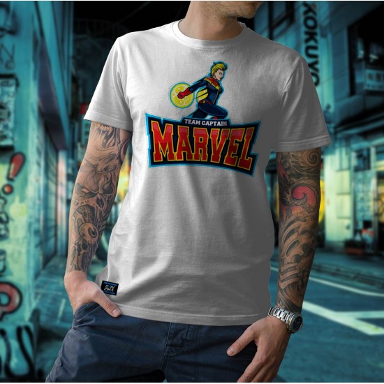Camiseta - Team Cap. Marvel