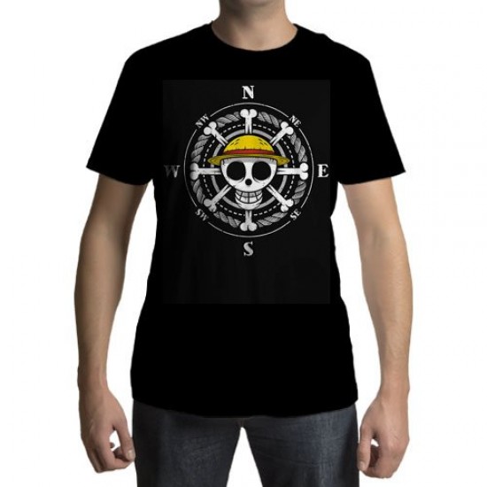 Camiseta - One Piece Skull Compass 