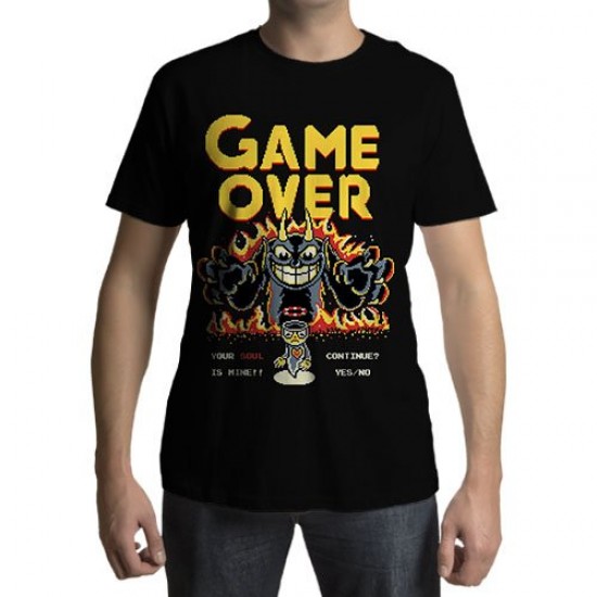 Camiseta - Cuphead - Game Over