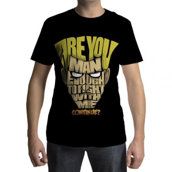 Camiseta - Guile - Are you man enough to fight with me