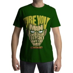 Camiseta - Guile - Are you man enough to fight with me