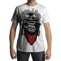 Camiseta - Monkey Smoking