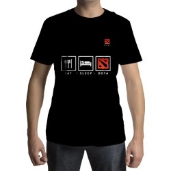 Camiseta - Eat - Sleep - Dota