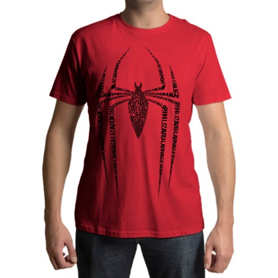 Camiseta - Spider Man - Letras