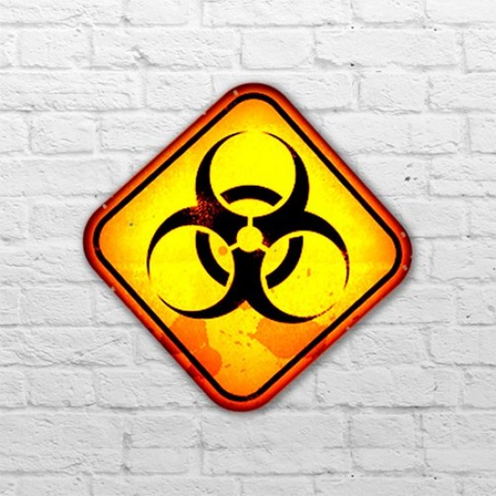 Placa - Danger toxicc