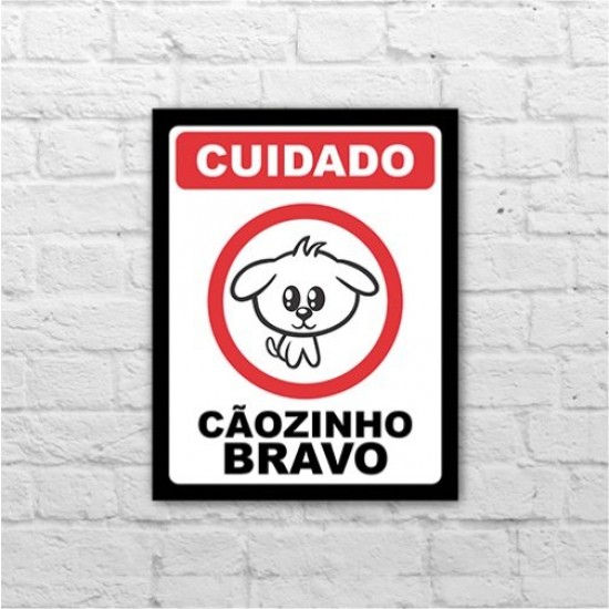 Placa - Cão Bravo - #SQN