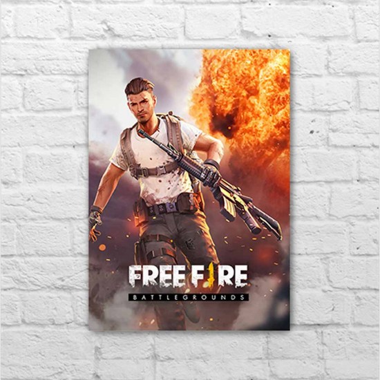 Placa - Free Fire - Adam