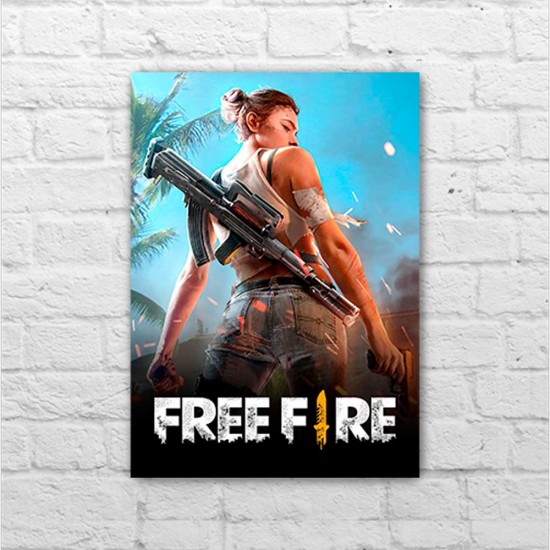 Placa - Free Fire - Poster