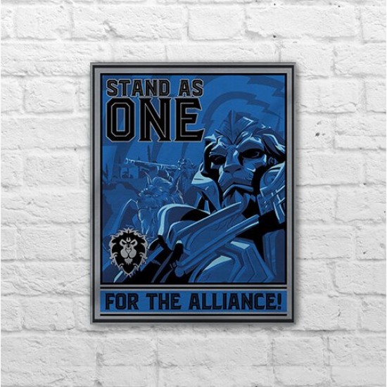 Placa - Stand as One - For the Alliance! 