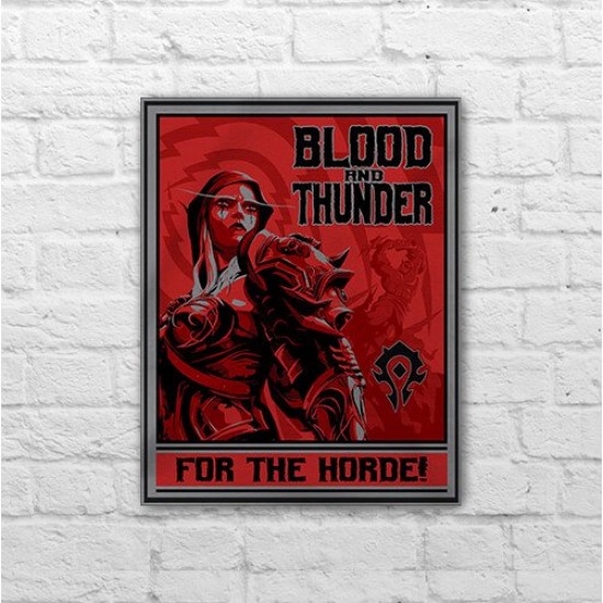 Placa - Blood and Thunder - For the Horde!