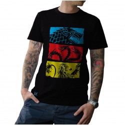 Camiseta - Game of Thrones - Blue Red Yellow GOT